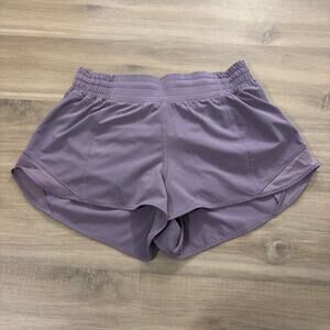 Lululemon Hotty Hot High-Rise Lined Short 2.5" Purple Ash Women Size 6